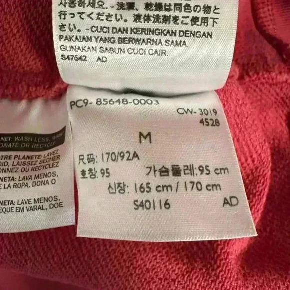 Levi's Color Block Red & White Crewneck Sweatshirt Size M - Picture 10 of 11